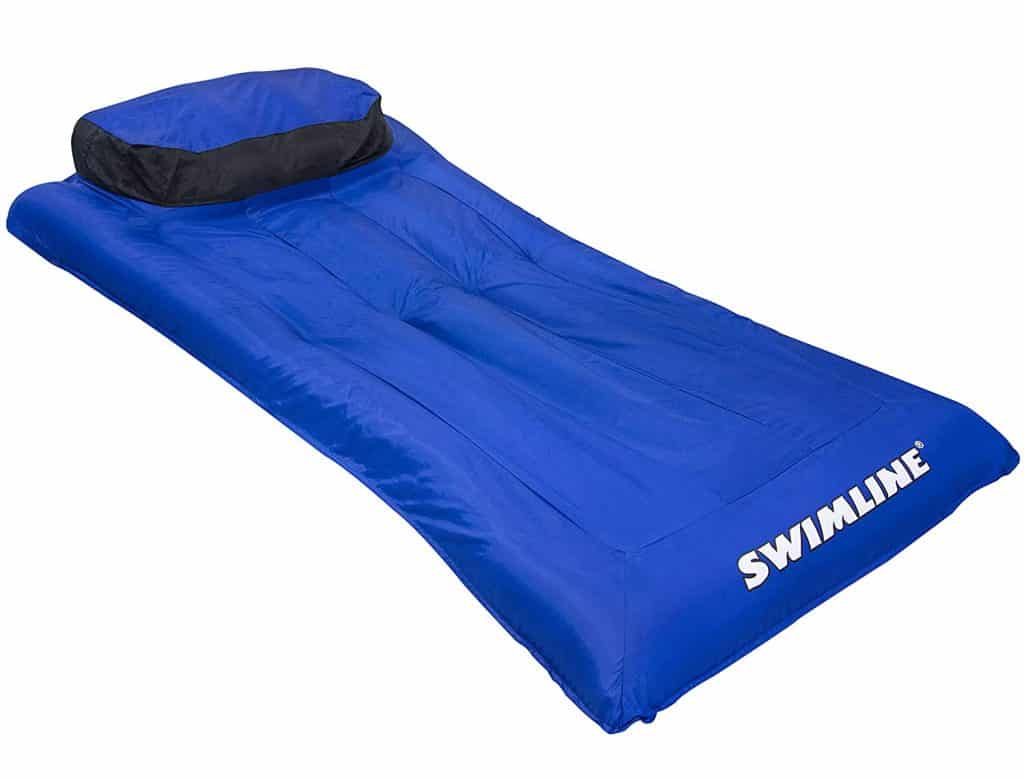 inflatable air mattress and pool floats