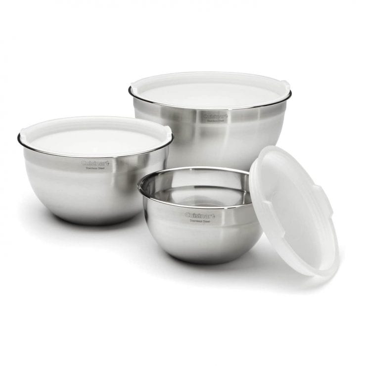 cuisinart ctg 00 smb stainless steel mixing bowls with lids