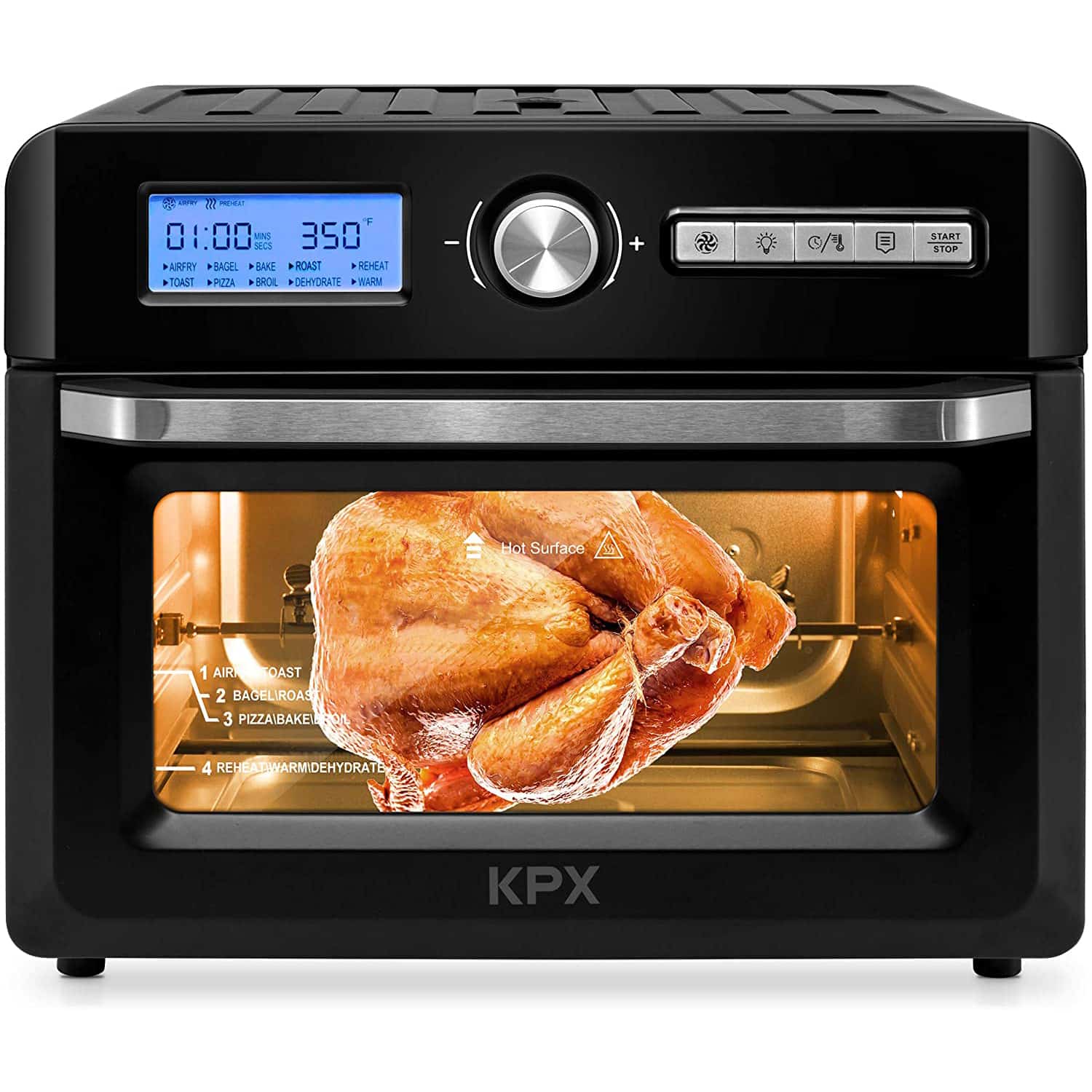 3. KPX 10 In 1 20 Quart Power Air Fryer Oven 